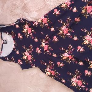 Floral, sleeveless dress